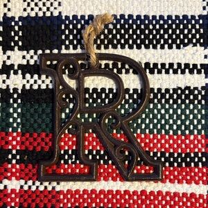 🆕Wrought Iron Letter “R” Ornament